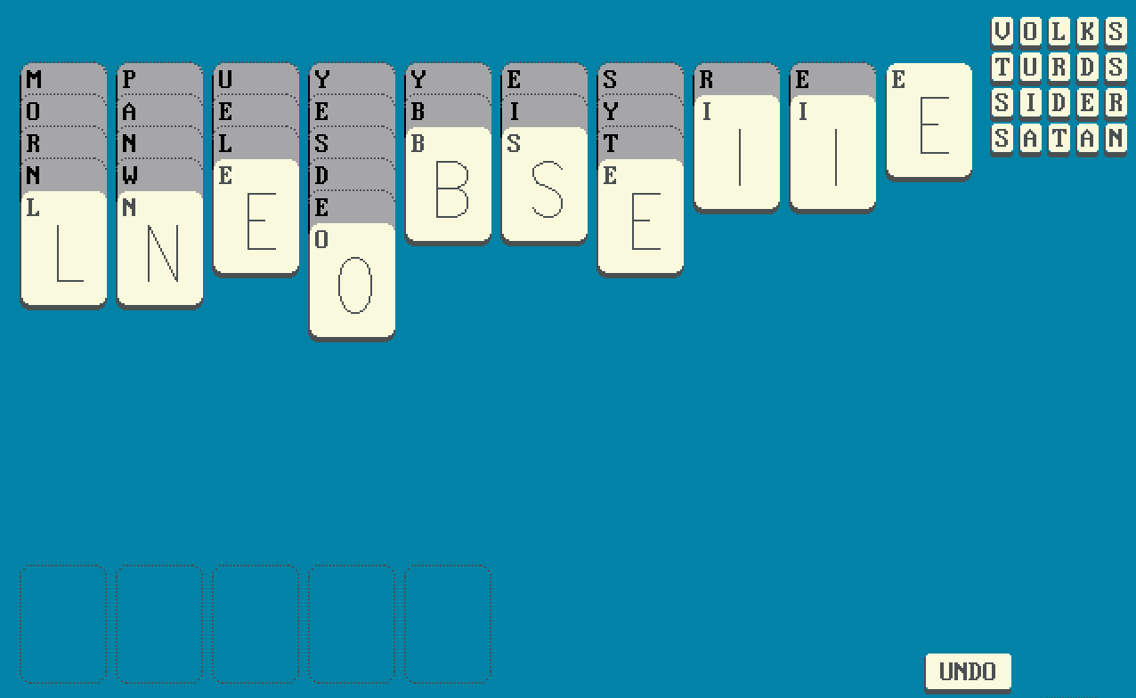 Word Solitaire - Word game + Solitaire.