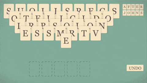 Word Pyramid - Another solitaire word game.